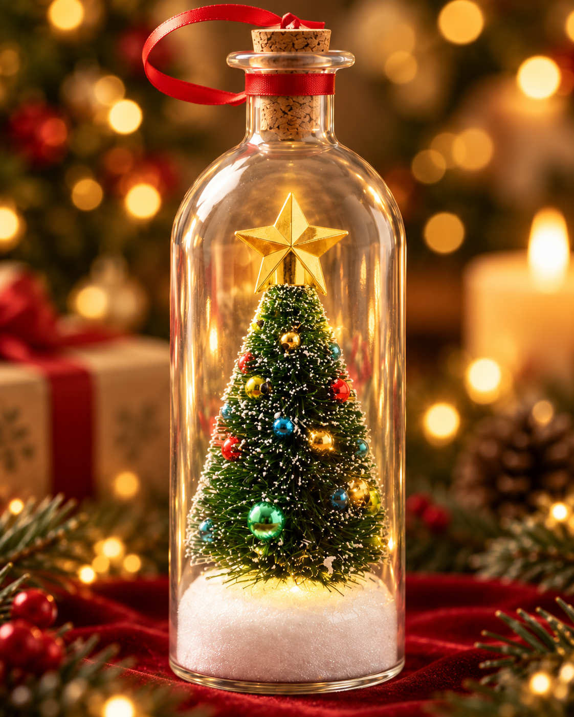 Elle s'accroche au sapin, elle s'allume, et elle parle.